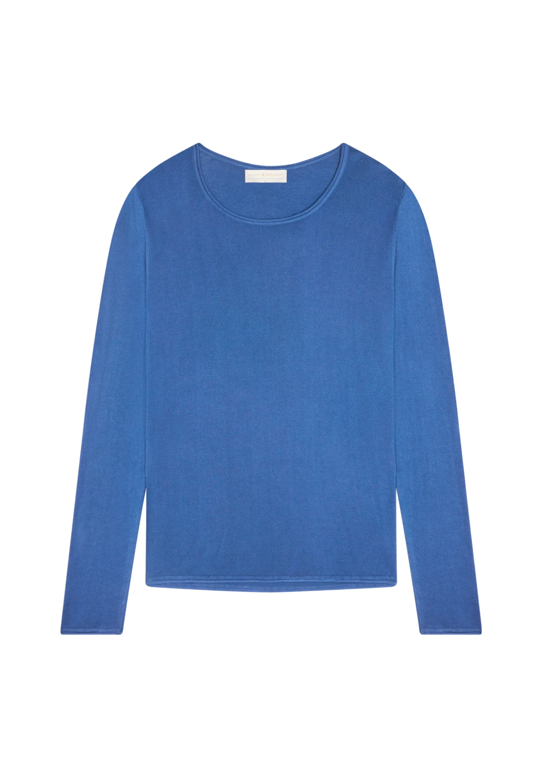 Montagut Les Incontournables-T-shirt col rond en fibre de bambou cachemire - Aemilia 48-Bleu roi