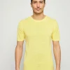 Montagut Polos Et T-Shirts-T-shirt col rond en lin flammé - Renaud 08-Jaune
