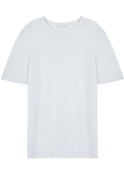 Montagut Polos Et T-Shirts-T-shirt col rond en lin flammé - Renaud 02-Blanc