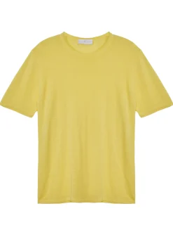 Montagut Polos Et T-Shirts-T-shirt col rond en lin flammé - Renaud 08-Jaune