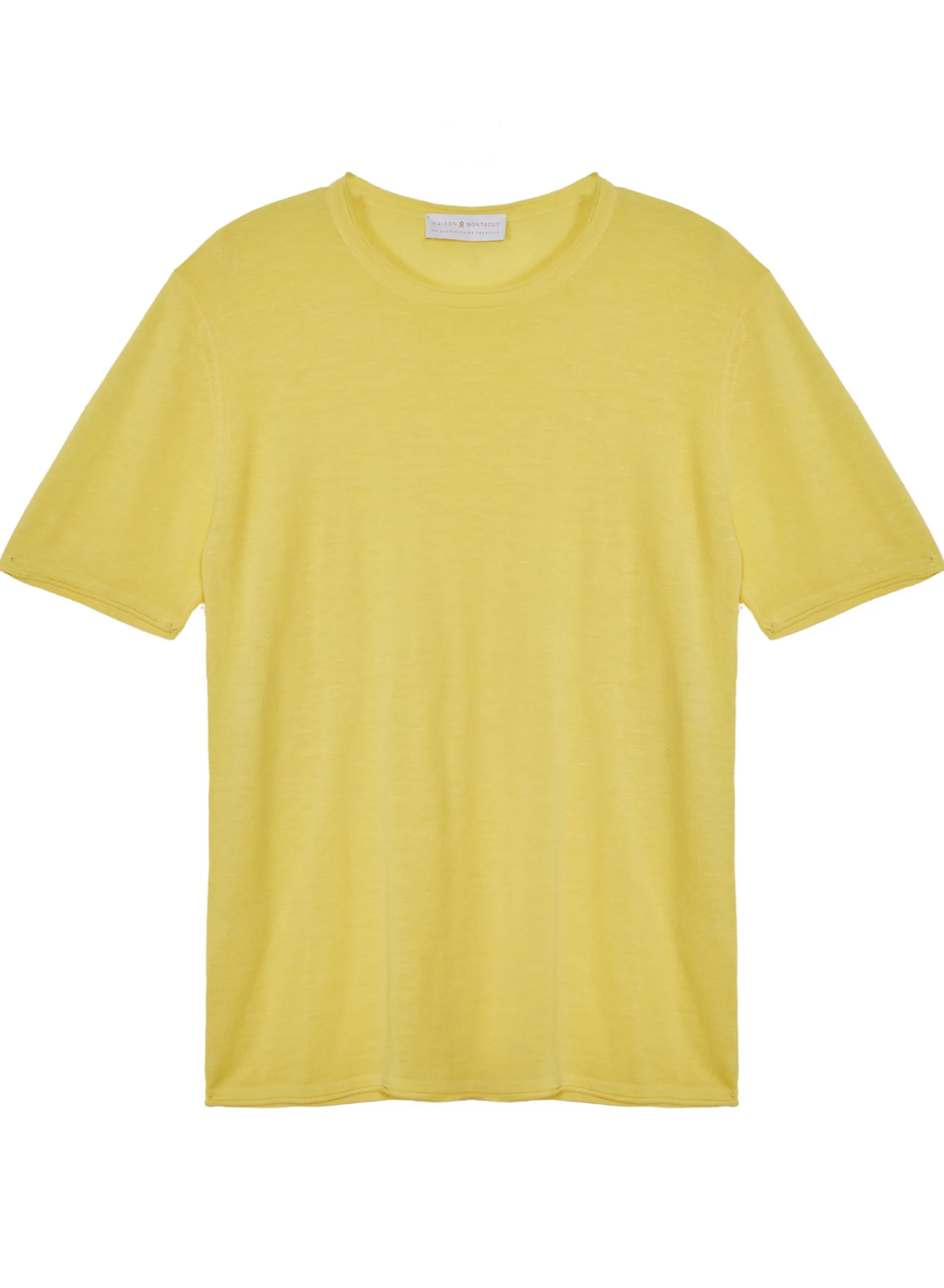 Montagut Polos Et T-Shirts-T-shirt col rond en lin flammé - Renaud 08-Jaune