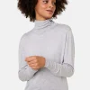 Montagut Les Incontournables-T-shirt col roulé en fibre de bambou cachemire - Aéris 09-Gris moyen