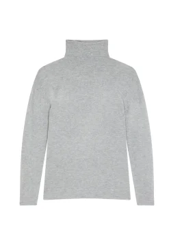 Montagut Les Incontournables-T-shirt col roulé en fibre de bambou cachemire - Aéris 09-Gris moyen