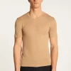 Montagut Polos Et T-Shirts-T-shirt col V en coton - Reuben 13-Beige moyen