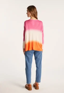 Montagut T-Shirts Et Débardeurs-T-shirt dip dye manches longues - Nahla Bis 26-Rose foncé