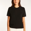 Montagut Les Incontournables-T-shirt en cachemire - Aubry 01-Noir