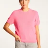 Montagut Les Incontournables-T-shirt en cachemire - Aubry 91-Fuchsia