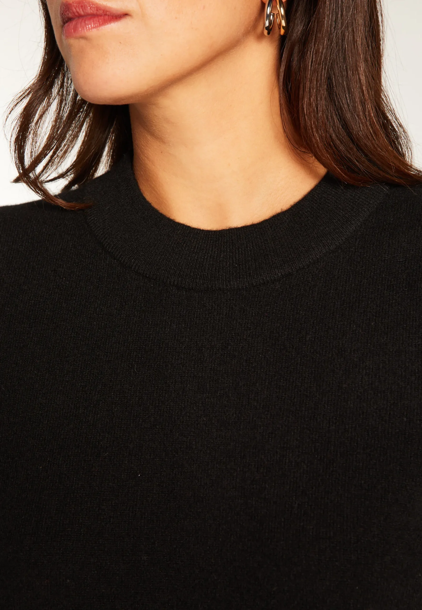 Montagut Les Incontournables-T-shirt en cachemire - Aubry 01-Noir