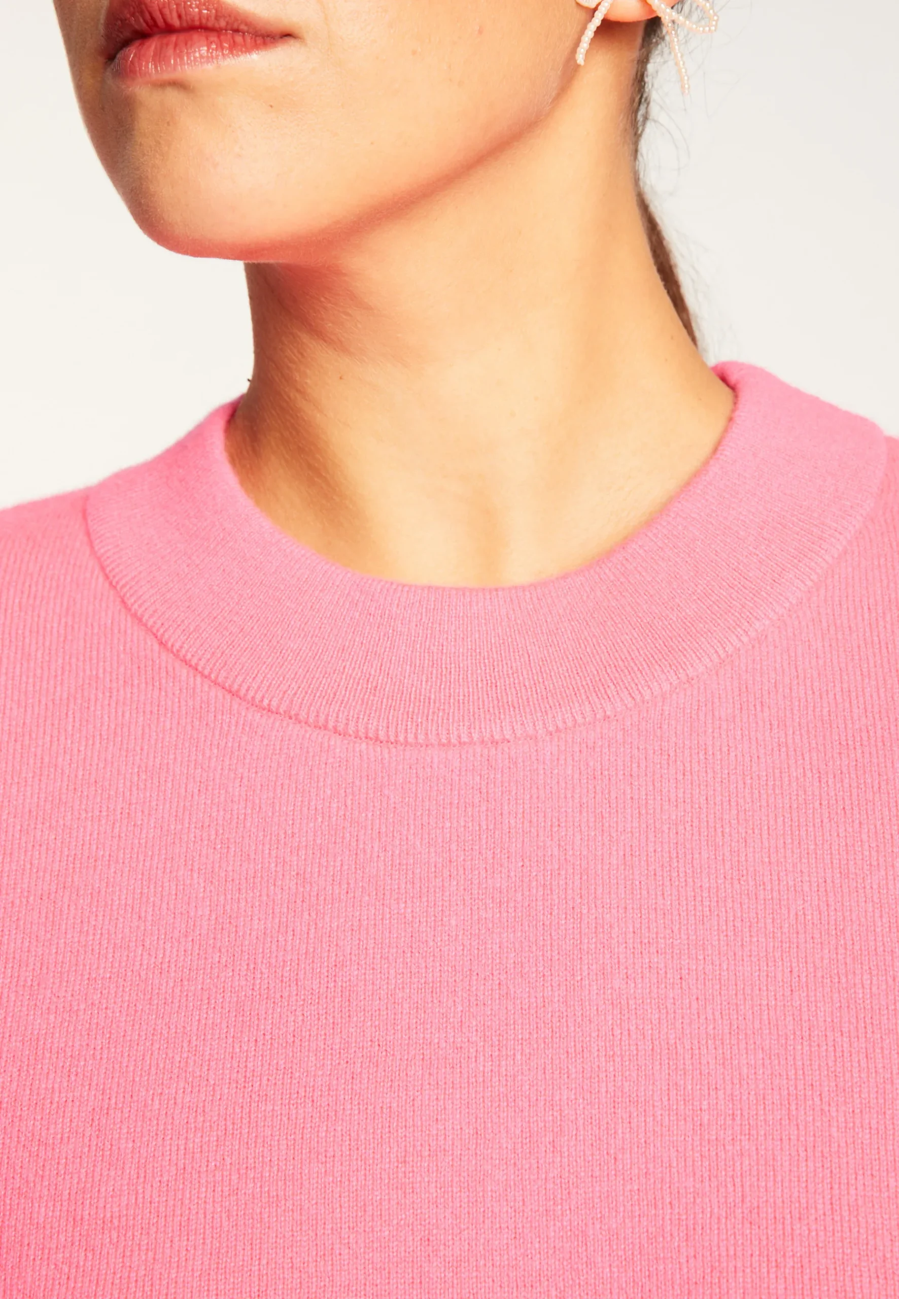 Montagut Les Incontournables-T-shirt en cachemire - Aubry 91-Fuchsia
