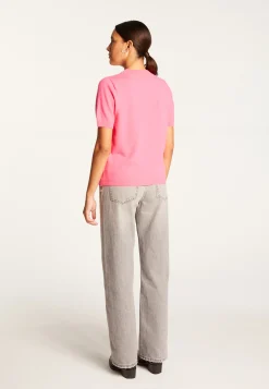Montagut Les Incontournables-T-shirt en cachemire - Aubry 91-Fuchsia
