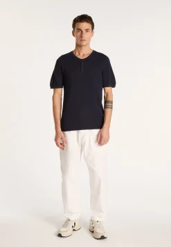 Montagut Polos Et T-Shirts-T-shirt en coton - Brieux 05-Bleu marine