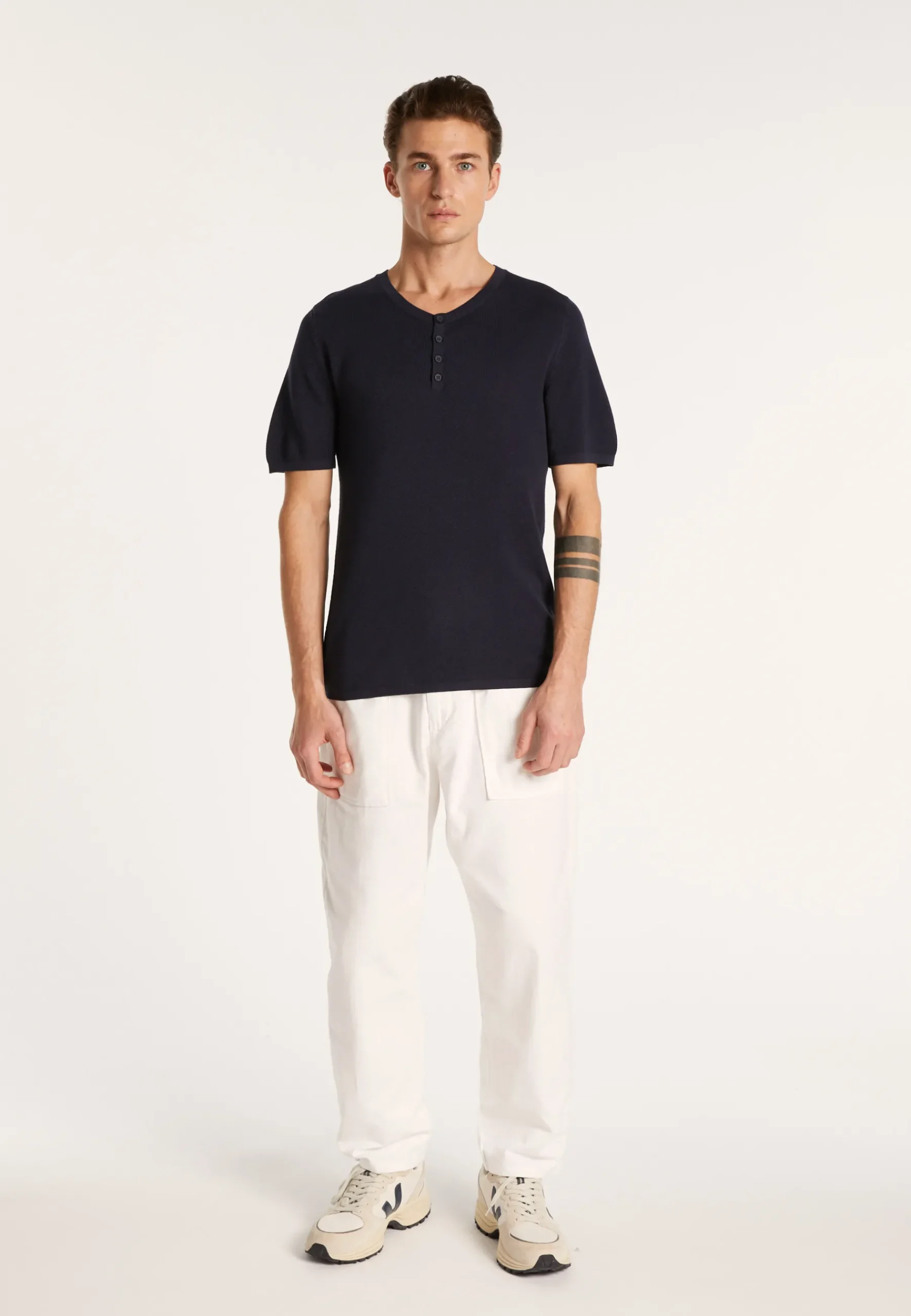 Montagut Polos Et T-Shirts-T-shirt en coton - Brieux 05-Bleu marine