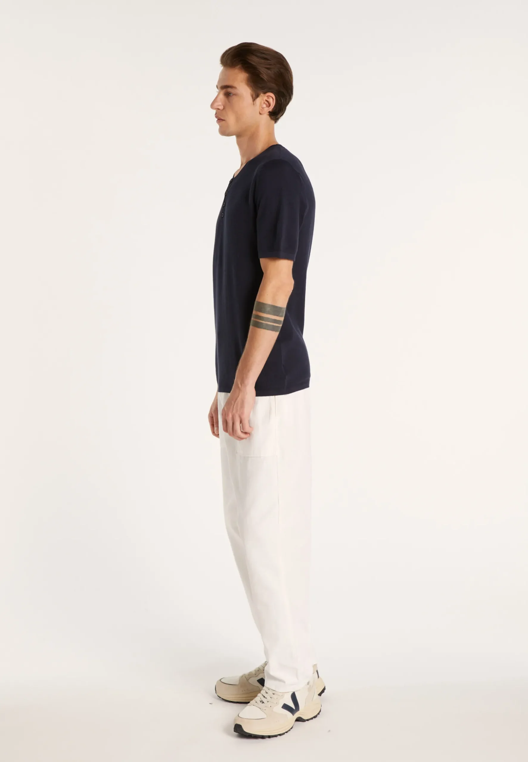 Montagut Polos Et T-Shirts-T-shirt en coton - Brieux 05-Bleu marine