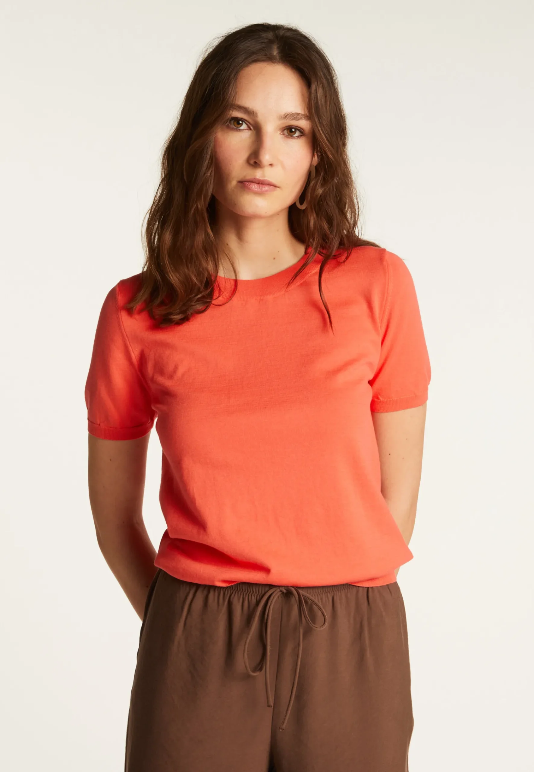 Montagut T-Shirts Et Débardeurs-T-shirt en coton - Dalia 25-Rose moyen