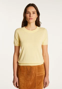 Montagut T-Shirts Et Débardeurs-T-shirt en coton - Dalia 08-Jaune