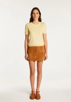 Montagut T-Shirts Et Débardeurs-T-shirt en coton - Dalia 08-Jaune