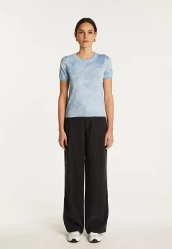 Montagut T-Shirts Et Débardeurs-T-shirt en coton - Dalia 62-Batik ciel