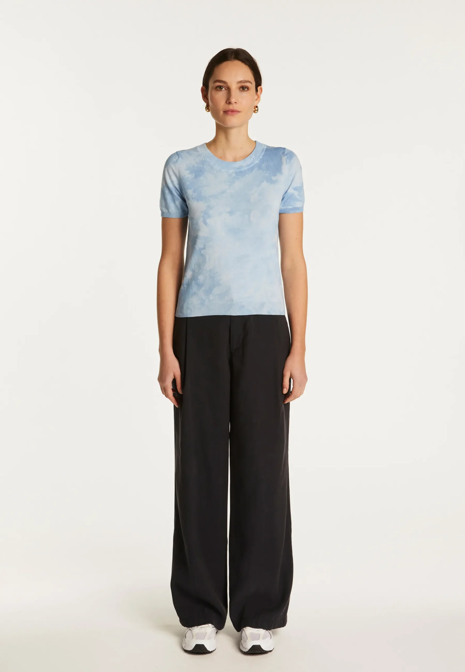 Montagut T-Shirts Et Débardeurs-T-shirt en coton - Dalia 62-Batik ciel