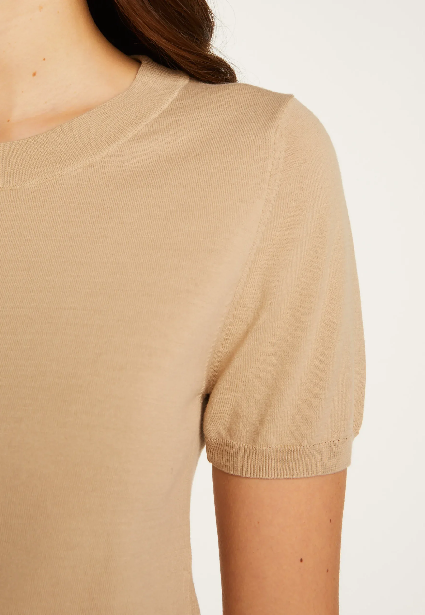 Montagut T-Shirts Et Débardeurs-T-shirt en coton - Dalia 13-Beige moyen