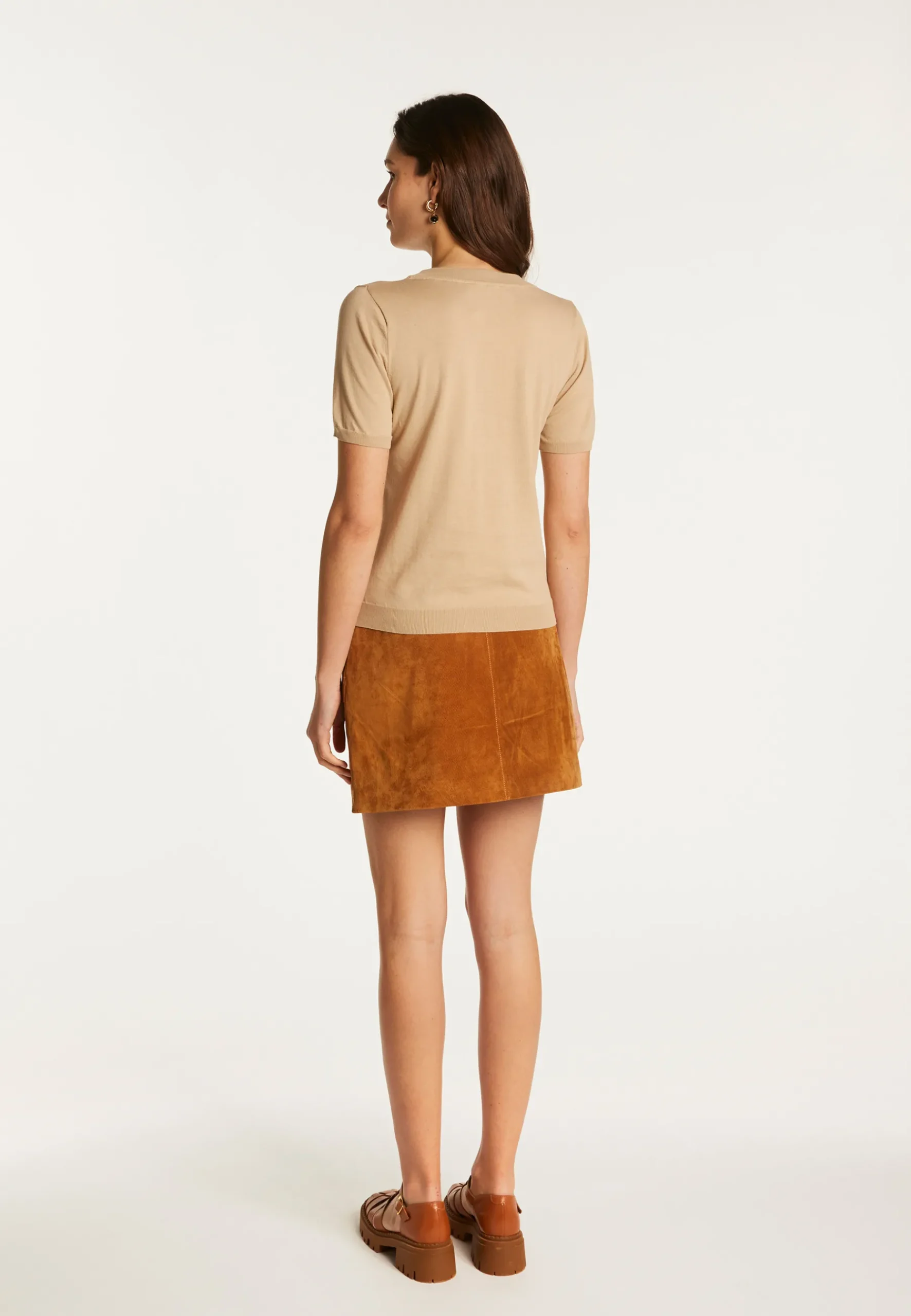 Montagut T-Shirts Et Débardeurs-T-shirt en coton - Dalia 13-Beige moyen