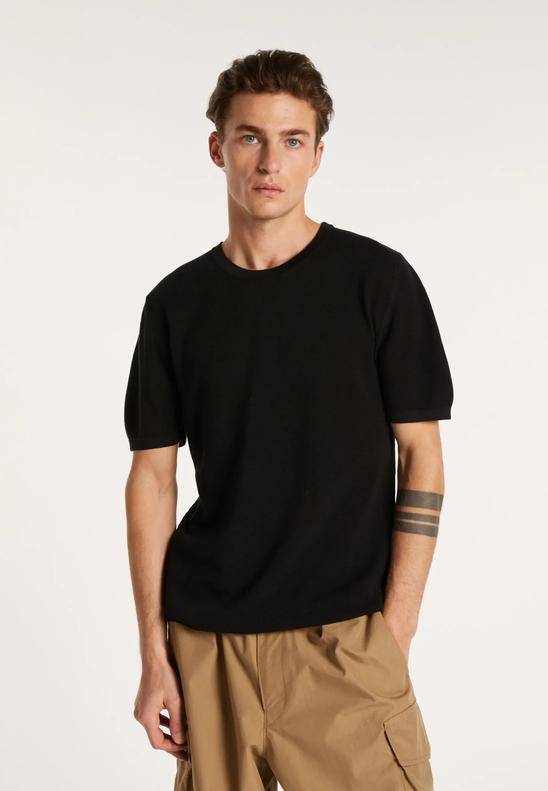 Montagut Polos Et T-Shirts-T-shirt en coton - Leonard 01-Noir