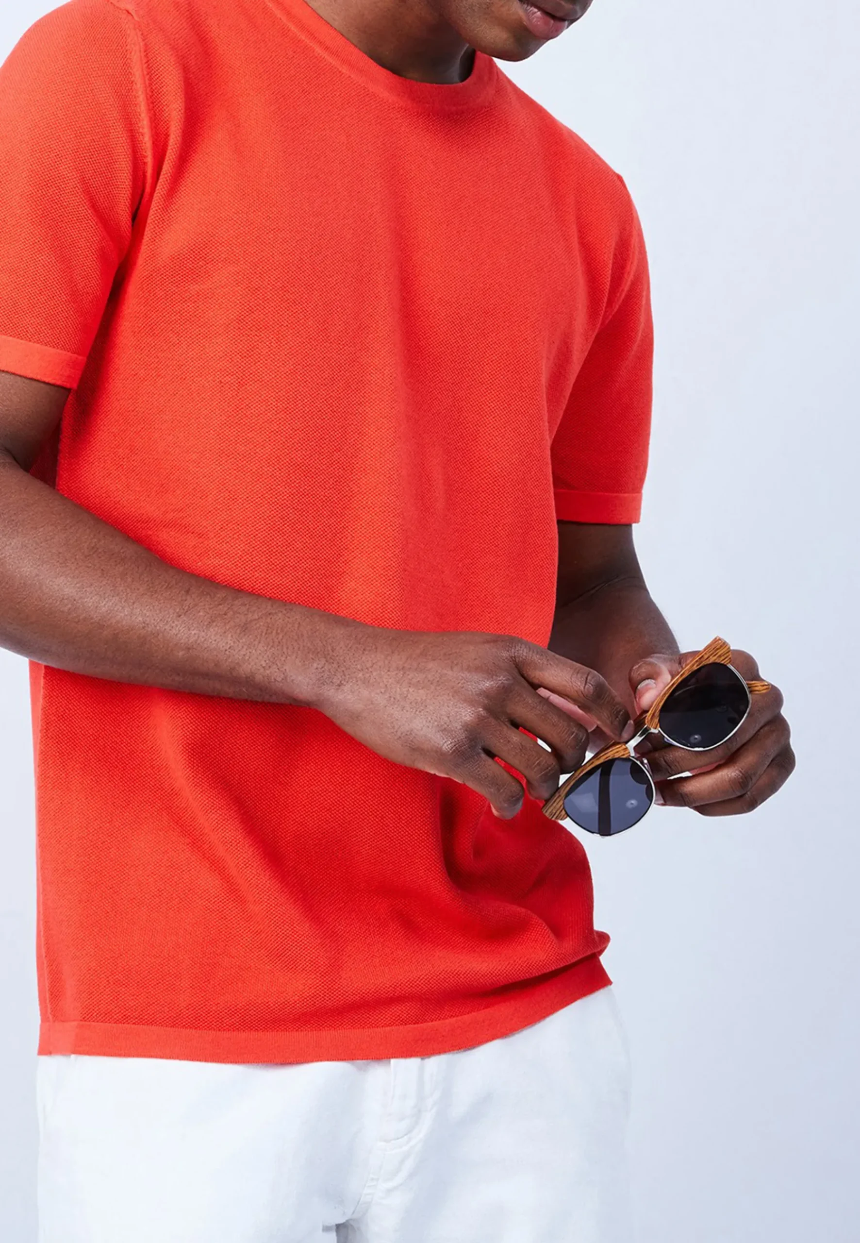 Montagut Polos Et T-Shirts-T-shirt en coton - Leonard 15-Orange
