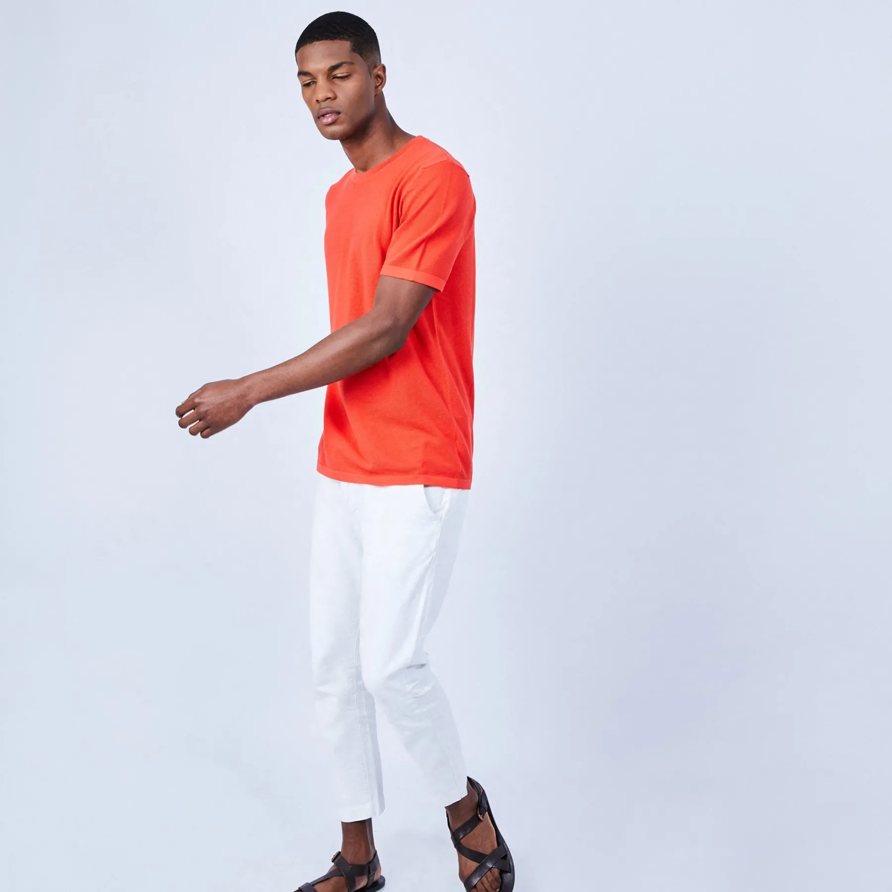 Montagut Polos Et T-Shirts-T-shirt en coton - Leonard 15-Orange