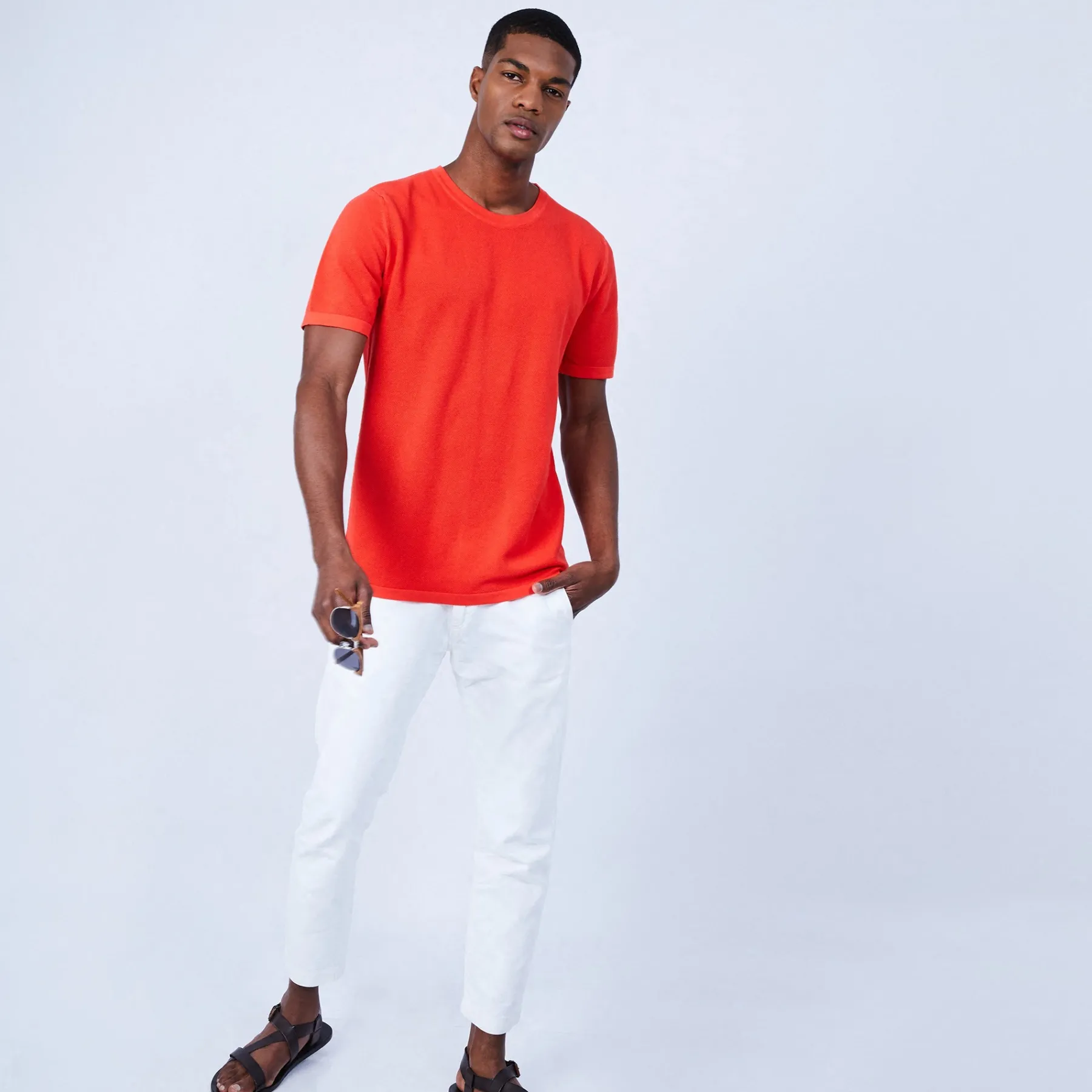 Montagut Polos Et T-Shirts-T-shirt en coton - Leonard 15-Orange