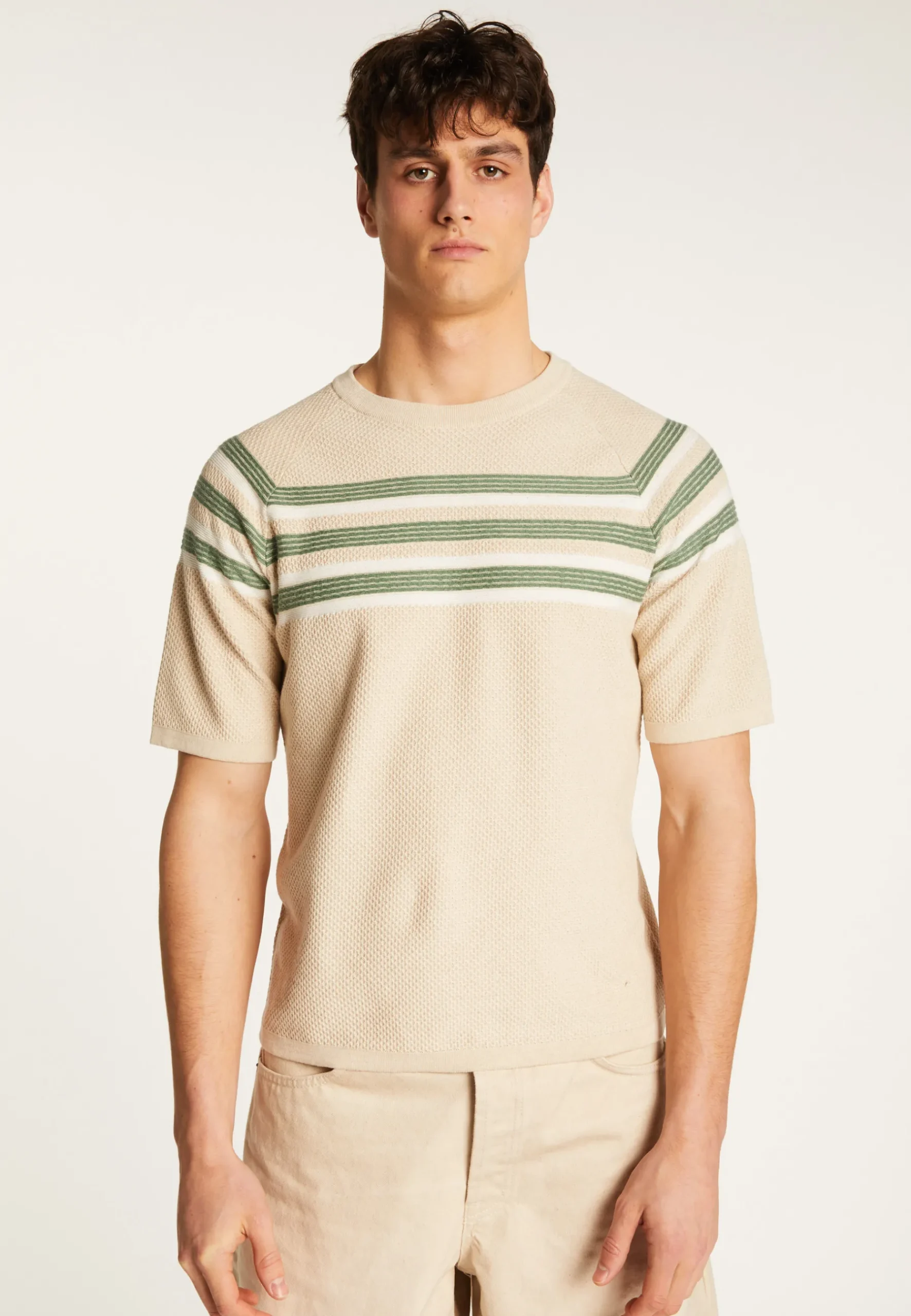 Montagut Polos Et T-Shirts-T-shirt en coton - Mario 13-Beige moyen