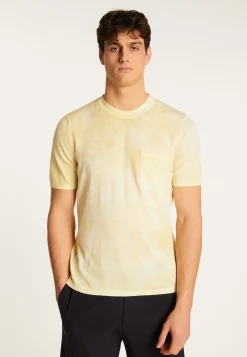 Montagut Polos Et T-Shirts-T-shirt en coton - Marquez 63-Batik paille
