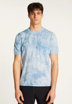 Montagut Polos Et T-Shirts-T-shirt en coton - Marquez 62-Batik ciel