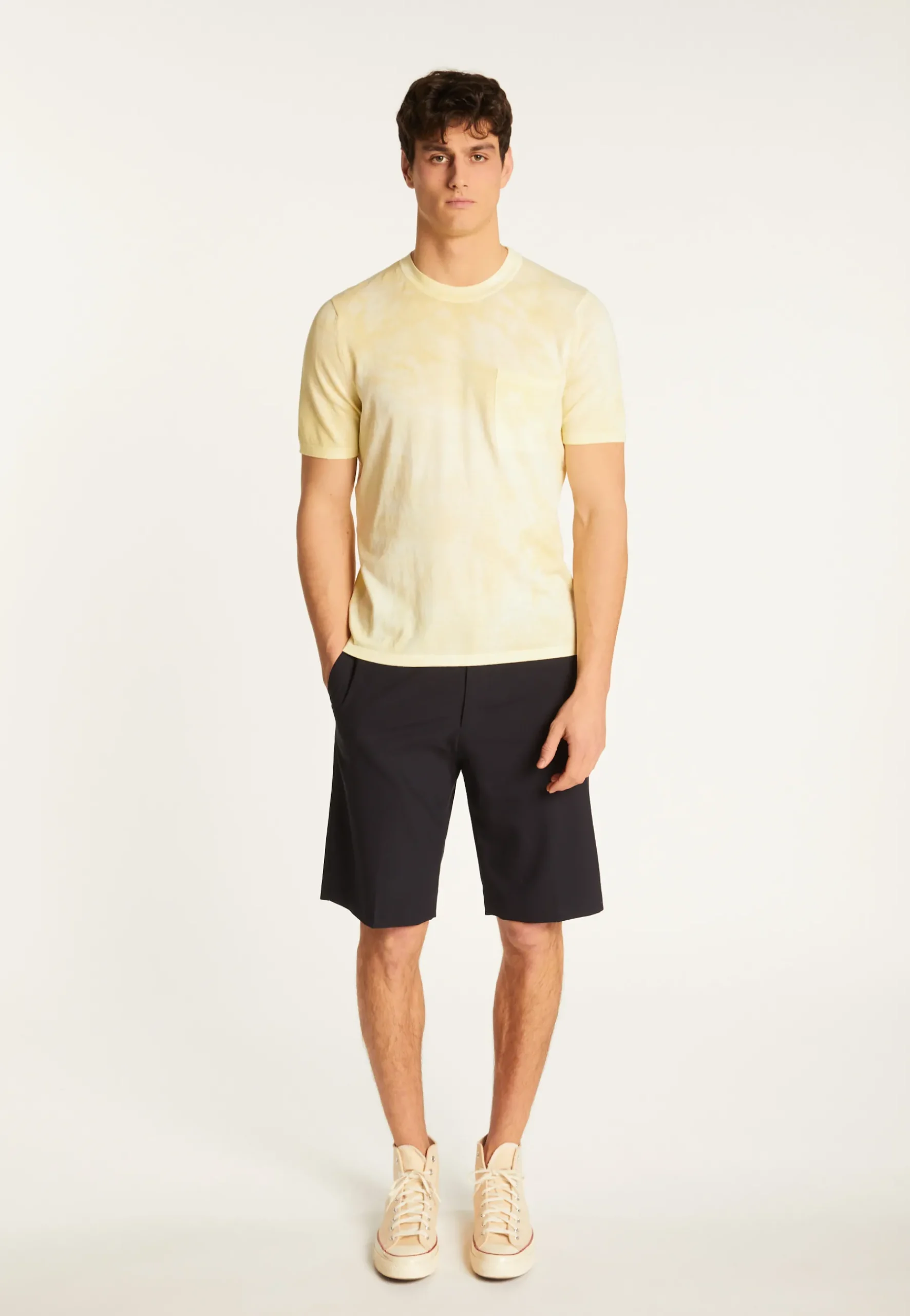 Montagut Polos Et T-Shirts-T-shirt en coton - Marquez 63-Batik paille