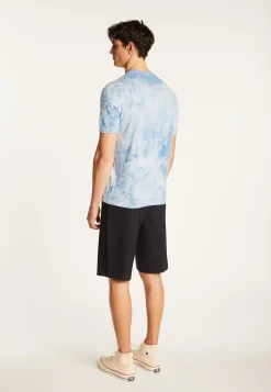 Montagut Polos Et T-Shirts-T-shirt en coton - Marquez 62-Batik ciel