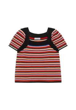 Montagut T-Shirts Et Débardeurs-T-shirt en coton - Mezo 86-Multicolore