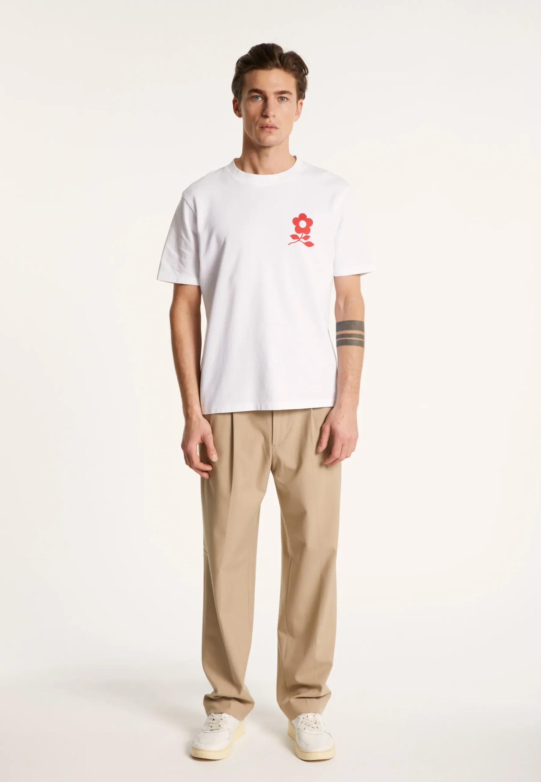 Montagut Polos Et T-Shirts-T-shirt en coton avec logo - Bahut 02-Blanc