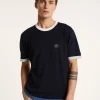 Montagut Polos Et T-Shirts-T-shirt en coton bio - Ivan 05-Bleu marine