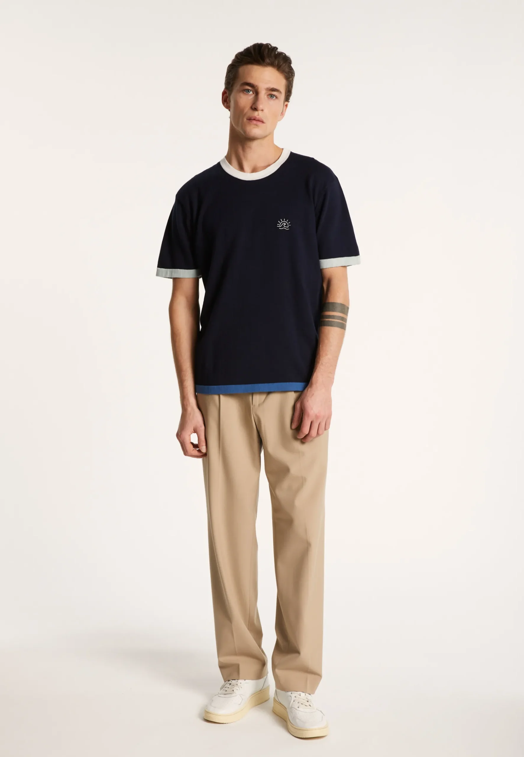 Montagut Polos Et T-Shirts-T-shirt en coton bio - Ivan 05-Bleu marine