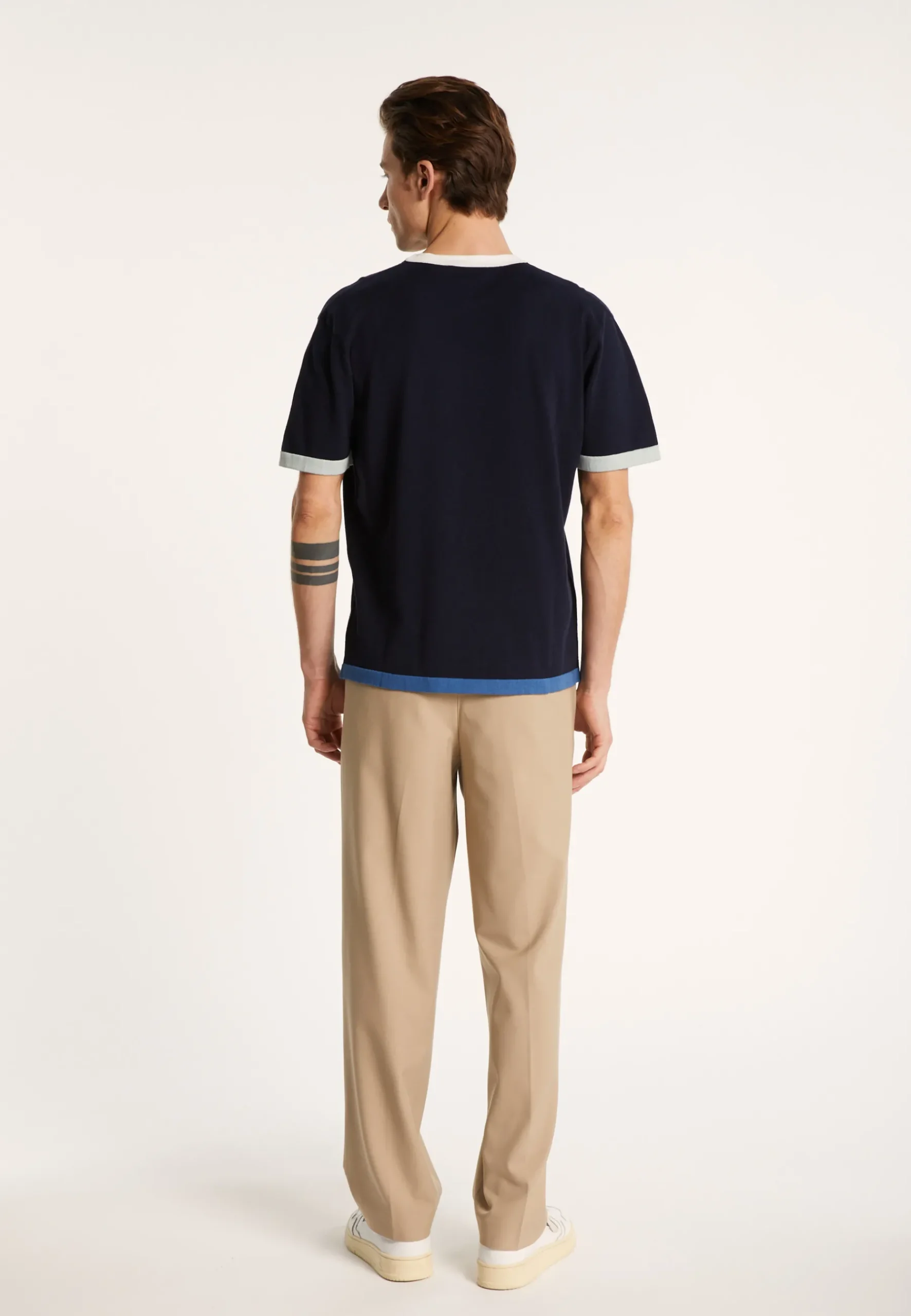 Montagut Polos Et T-Shirts-T-shirt en coton bio - Ivan 05-Bleu marine
