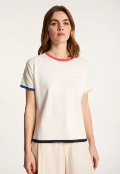 Montagut T-Shirts Et Débardeurs-T-shirt en coton bio - Lamara 82-Ecru