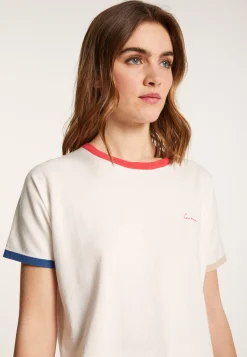 Montagut T-Shirts Et Débardeurs-T-shirt en coton bio - Lamara 82-Ecru