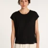 Montagut T-Shirts Et Débardeurs-T-shirt en coton et cachemire - Hato 01-Noir