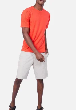 Montagut Polos Et T-Shirts-T-shirt en coton et soie - Lars 15-Orange
