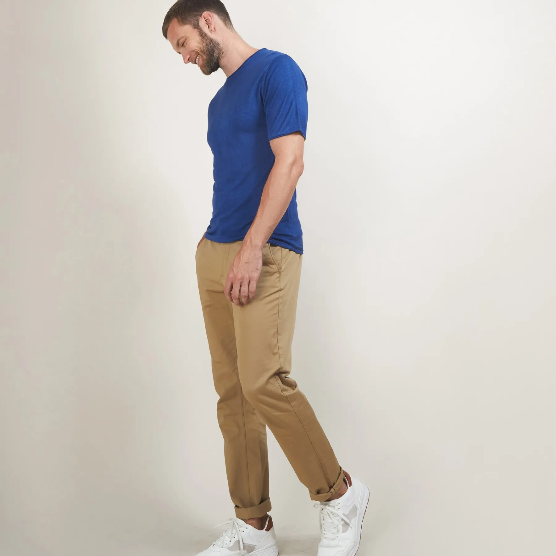 Montagut Polos Et T-Shirts-T-shirt en fibre de Bambou Cachemire - Babel 48-Bleu roi