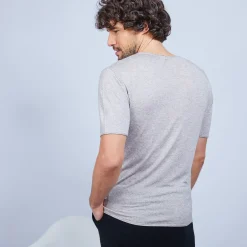 Montagut Polos Et T-Shirts-T-shirt en fibre de bambou cachemire - Oscar 13-Beige moyen