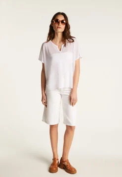 Montagut T-Shirts Et Débardeurs-T-shirt en fil lumière - Didi 82-Ecru