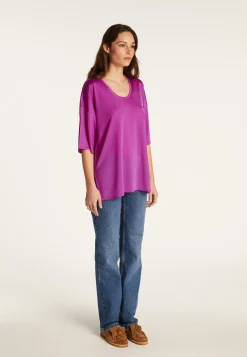 Montagut T-Shirts Et Débardeurs-T-shirt en fil lumière - Dolly 16-Violet clair