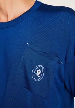 Montagut Le Fil Lumière®-T-Shirt en Fil Lumière Oxmo Puccino 03-Bleu foncé