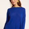Montagut T-Shirts Et Débardeurs-T-shirt en lin flammé - Polly 48-Bleu roi