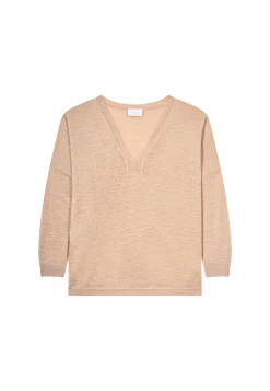 Montagut T-Shirts Et Débardeurs-T-shirt en lin flammé - Beja 13-Beige moyen