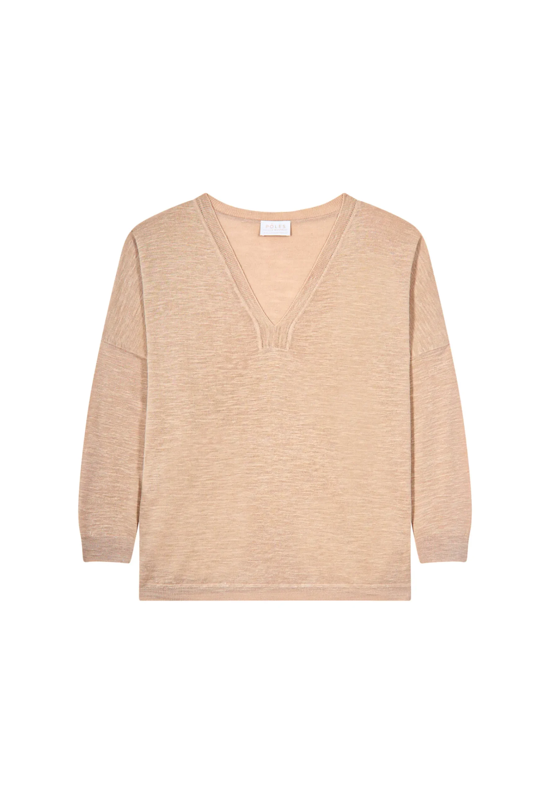 Montagut T-Shirts Et Débardeurs-T-shirt en lin flammé - Beja 13-Beige moyen